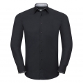 Men's Long Sleeve Tailored Contrast Ultimate Stretch Shirt