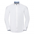 Men's Long Sleeve Tailored Contrast Ultimate Stretch Shirt